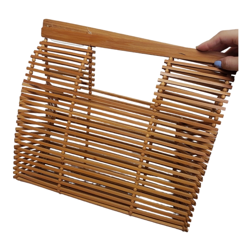 Bamboo Box Basket Bag
